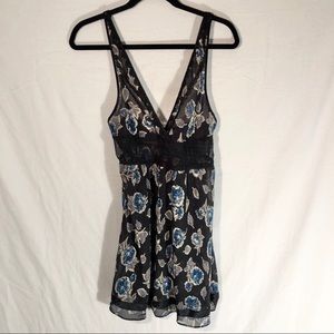 Victoria’s Secret Sheer Floral Pattern Chemise XS